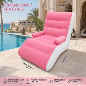 Gifts PortableInflatable Air <b>Sofa</b> Living Room Kitchen Outdoor Portable Beach Factory Foldable Lounge Chair - Product Image 4