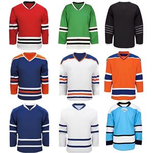 قميص هوكي أمريكي جديد مخيط أعلى قميص هوكي للرجال بأكمام طويلة تي شيرت هوكي الجليد شعبي - Product Image 6