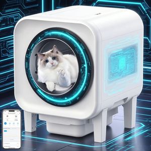 2025 Video Smart Litter <b>Box</b> Home Integrated Camera 65L AutoClean 15KG Large <b>Cats</b> Dual WiFi Health Monitor Premium Retailers - Product Image 1