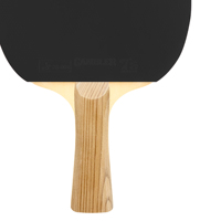 Raquette de tennis de table PREMIUM en bois de HINOKI, manche en pin rouge japonais, avec éponge de haute qualité et caoutchouc approuvé sur mesure.