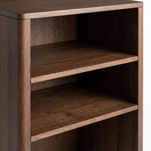 Commode latérale de luxe en bois de burl sur mesure |   Armoire de chevet en MDF et métal avec trois tiroirs pour appartement, hôtel, chambre à coucher - Product Image 6