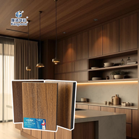 Vente directe usine : Panneau de meuble de cuisine en MDF mélaminé, grain de bois, placage bois, brillant, 1220x2440mm, 12mm, 16mm, 18mm, panneau de fibres.