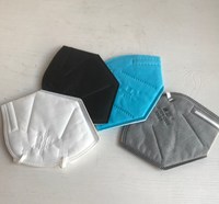 EN 149 Masques KN95 noirs anti-poussière certifiés pour adultes Vente en gros CE FFP2 Certifié OEM Boîte de couleur Emballage Protège-dents anti-poussière