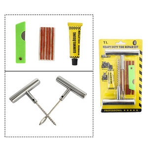 Juego de herramientas multiusos para vehículos de 9 piezas - Parche de vacío con cinta adhesiva para motocicleta - Product Image 3