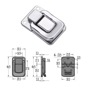 FAYSHING Fermoir Classique Durable à Clip en Fer pour Boîte en Bois, Serrure Métallique pour Boîte à Bijoux FS1054C - Product Image 5