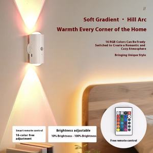 Veilleuse LED intelligente avec capteur d'ambiance magnétique, mini-lampe murale colorée pour chambre à coucher, mini-lampe murale à capteur pour couloir - Product Image 2