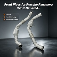 Tuyau d'échappement avant haute performance en acier inoxydable avec bouclier thermique pour Porsche Panamera 976 2.9T 2024+