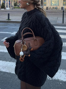 เสื้อโค้ทแขนยาวสีพื้นสไตล์เกาหลี ดี หยุน ผลิตจากโพลีเอสเตอร์ เสื้อผ้าผู้หญิง คอลเลคชั่นฤดูใบไม้ร่วง-ฤดูหนาว ปี 2025 - Product Image 4