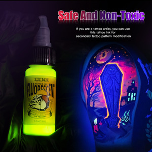 Pigmento de <span class=keywords><strong>Tatuaje</strong></span> de Tinta Fluorescente Personalizable de 15 ml, Seguro y No Tóxico, <span class=keywords><strong>Brilla</strong></span> en la <span class=keywords><strong>Oscuridad</strong></span>, el Regalo Festivo Ideal para el Centro de Atención - Product Image 3