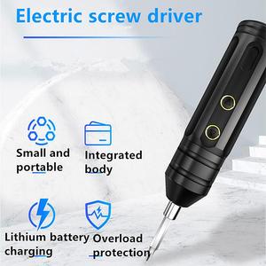 <span class=keywords><strong>Tournevis</strong></span> <span class=keywords><strong>électrique</strong></span> portable sans fil 10 vitesses, 3,7 V, couple max. 3 N.m, recharge USB, kit d'outils - Product Image 5