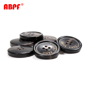 Factory Wholesale 4 Holes <strong>Flatback</strong> Imitated Horn Resin <strong>Button</strong> Custom Real Genuine Horn <strong>Buttons</strong> for Leather Jackets Riding Gear - Product Image 6