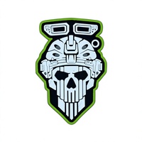 Bayee EAP035 COD 19 Patch tactique 3D thermocollant en PVC et tissu, forme rectangulaire, logo, accessoire vestimentaire