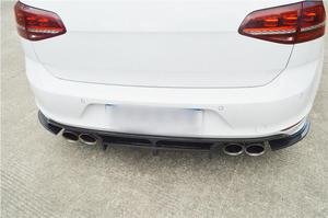 Labio difusor de parachoques trasero de fibra de carbono para <span class=keywords><strong>Volkswagen</strong></span> VW <span class=keywords><strong>GOLF</strong></span> 7 <span class=keywords><strong>VII</strong></span> MK7 R <span class=keywords><strong>2014</strong></span> - 2017 - Product Image 5
