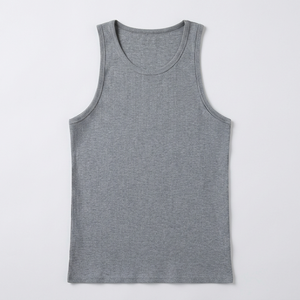 Men's Sleeveless O-Neck Knitted <b>Tank</b> <b>Top</b> Solid Color Casual Wear <b>White</b> Gray Black - Product Image 1