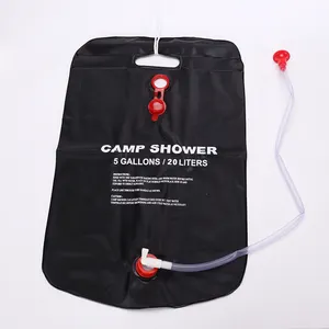 20 л уличная портативная душевая сумка с солнечным нагревом для кемпинга, походов, путешествий, набор для мытья