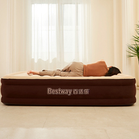 Matelas de plage auto-gonflant Bestway 6719T avec pompe à air électrique intégrée, durable, 203*152*38cm, design moderne, matériau en tissu à ressorts ensachés