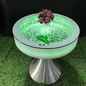 Mesa de mesa redonda brillante para <span class=keywords><strong>club</strong></span> nocturno, fuente de agua, bar led - Product Image 3
