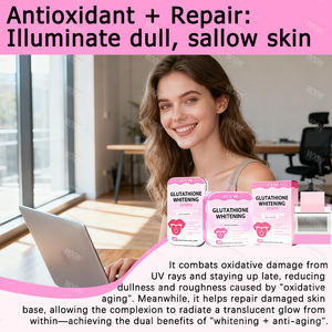 Films buccaux blanchissants au glutathion OEM, éclaircissement de la peau, antioxydant, hydratant, réparation, bandes blanchissantes au glutathion - Product Image 3