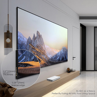 Pantalla de proyector CLR UST de marco fijo de 100 pulgadas 4K Ultra HD, tecnología de la T-PRISM, optimizada para proyectores de alcance ultracorto