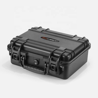 385B 2 étuis pour armes à feu personnalisés robuste IP67 boîte rigide et étanche étui de transport facile en plastique avec mousse de coquille d'oeuf