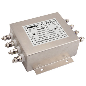 Filtro EMI Anzhou DL-40EA3 40A 440VAC, Módulo de Filtro de Línea de Alimentación Trifásico de Cuatro Cables - Product Image 1
