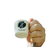 Gobelet écologique en forme de goutte d'eau pour café moulu, à boire directement, avec cordon, idéal pour le camping, personnalisable avec logo
