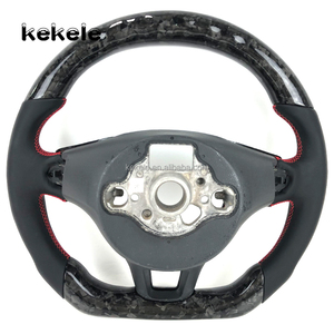 Volant de direction en fibre de carbone forgé RPM LED personnalisé pour Volkswagen <span class=keywords><strong>VW</strong></span> <span class=keywords><strong>Golf</strong></span> MK7 Jetta 7.5 Mk6 GTD GTE Polo GTI CC Passat Tiguan - Product Image 6