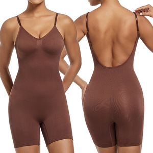 Women Body Slimming Seamless <strong>Tummy</strong> Control <strong>Tucker</strong> Open Crotch Bodysuit Backless <strong>Shapewear</strong> - Product Image 4