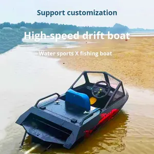 Мини электрическая скоростная водная катера для рыбалки Новая Энергия 2-тактный двигатель сварной Алюминиевый мини-реактивный катер - Product Image 2