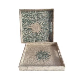 คุณภาพสูงที่ดีที่สุดขายมุกหรูหราเสิร์ฟถาด Handmade จากเวียดนาม - Product Image 5