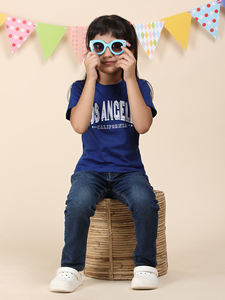 เสื้อยืดคอกลมสำหรับเด็กผู้หญิงผ้าฝ้าย100% ใหม่มาแรงวิธีการพิมพ์ที่แตกต่างกันและวัสดุในมือ - Product Image 4