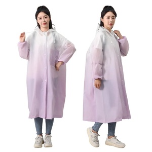Imperméable de moto simple réutilisable pour hommes et femmes Long Full Body Imperméable à la pluie Riding Special Electric Bike Waterproof EVA Logo Hood - Product Image 3