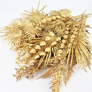 Fiori Artificiali Dorati all'Ingrosso, Decorazioni per Matrimoni, Composizioni Floreali Artificiali, Piante Artificiali Dorate - Product Image 2