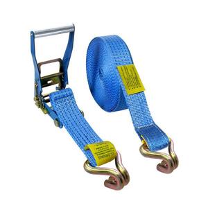 Cinghia di Fissaggio a Cricchetto con Gancio Doppio a J da 50mm, Capacità 2500kg, per Ancoraggio Carico - Product Image 1