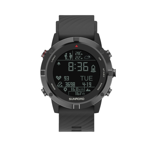 10ATM Waterproof GPS Sports Smart Watch Altimeter Barometer Fitness Activity Tracking LCD Display Wrist Watch