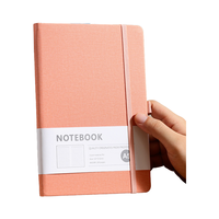 Carnet de notes A6 avec couverture en tissu, journal scolaire kawaii, papeterie personnalisée avec logo imprimé pour étudiants