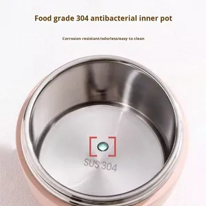 Hengcw xách tay 304 thép không gỉ Hộp Ăn Trưa chân không cách nhiệt ăn sáng cup Bento <span class=keywords><strong>container</strong></span> cho nhà văn phòng sử dụng - Product Image 4