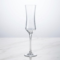 StarLuckINT – Verre à vin à pied long transparent, incurvé et incliné, avec logo personnalisé, idéal pour mariage, bar, maison – Vente en gros