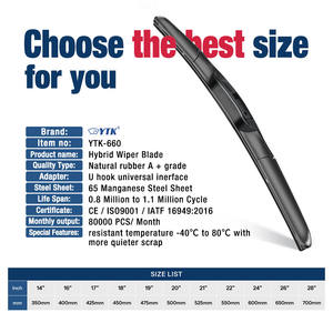 Repuestos de Coche de la Mejor Calidad Limpiaparabrisas Delantero Universal Híbrido Tipo Banana Premium para Coche - Product Image 4