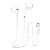 WISDOMUP EJ-41 Earphone Berkabel Tipe C Headset Stereo In-Ear dengan Mikrofon Remote Control Cerdas untuk Tablet Ponsel Pintar Android
