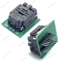 Adaptador de Programador DFN8 QFN8 a DIP8, Sockets IC DFN8 MLF8 QFN8 6*5 con Pin Central para Programación y Pruebas de Chips IC