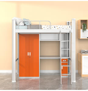 Ensemble de lits de dortoir en métal sur mesure avec un design moderne pour les étudiants, à utiliser dans la <span class=keywords><strong>chambre</strong></span> et l'appartement - Product Image 4