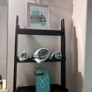 Étagère d'angle 5 niveaux en silicone faite à la main pour rangement au-dessus des toilettes, organisateur de salle de bain, décoration maison minimaliste - Product Image 5