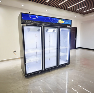 <span class=keywords><strong>Congélateur</strong></span> vertical commercial à 3 portes de 1000 L, très demandé, pour supermarchés et magasins de proximité - Product Image 6