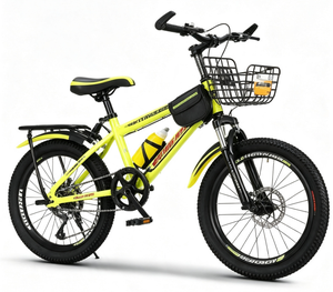 Nuova Bicicletta da Montagna con Pneumatici Larghi - Mountain Bike con Freni a Doppio Disco e Ammortizzatori - con Cestino Portaoggetti - Product Image 1
