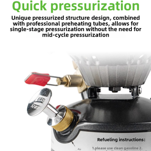 Estufa de Camping Todo en Uno con Encendido, Combustible de <span class=keywords><strong>Butano</strong></span> para 3-5 Personas, Cocina al Aire Libre, Estructura de una Sola Pieza - Product Image 5