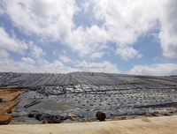 Geomembrana de HDPE de 2 mm para revestimiento de estanques, piscifactorías y impermeabilización de vertederos, 61 años de experiencia de fábrica, material 100% virgen, ecológica
