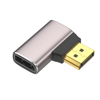 Adaptador DisplayPort 1.4 de Alta Calidad, 90 Grados, Macho a Hembra, 32.4Gbps, para PC, Laptop, Monitor, Proyector, 8K 60Hz, 4K 144Hz