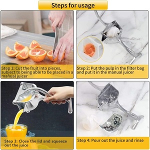 Presse-agrumes <span class=keywords><strong>manuel</strong></span> en alliage d'aluminium pour citrons et fruits, outil de pressage <span class=keywords><strong>manuel</strong></span> pour jus de fruits et légumes - Product Image 3