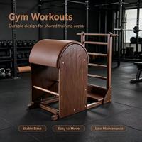 Ensemble complet de Pilates de luxe en noyer durable : Cadillac, Reformer, Wunda Chair, Ladder Barrel, Correcteur pour Studio de Pilates